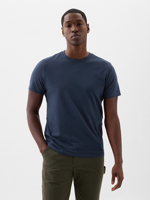 L'image numéro 1 présente T-shirt ras du cou doux de tous les jours