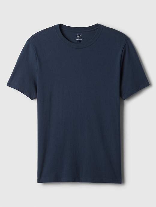 L'image numéro 4 présente T-shirt ras du cou doux de tous les jours