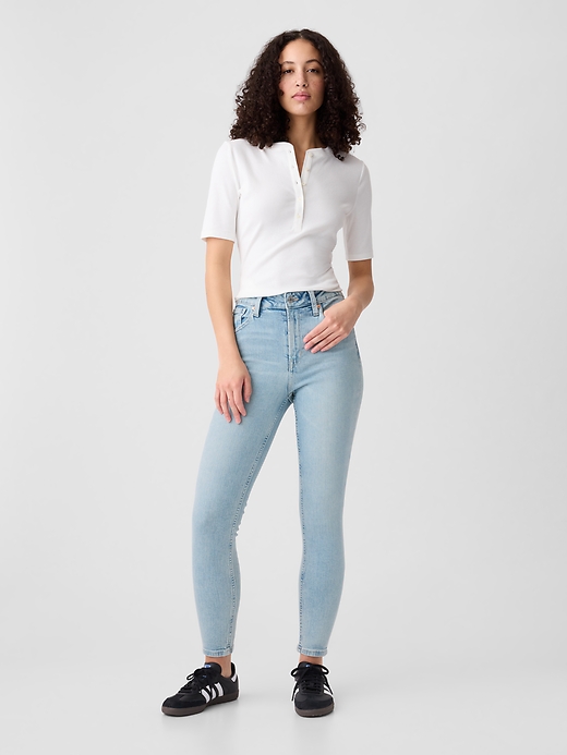 Image number 1 showing, High Rise Universal Skinny Jeans