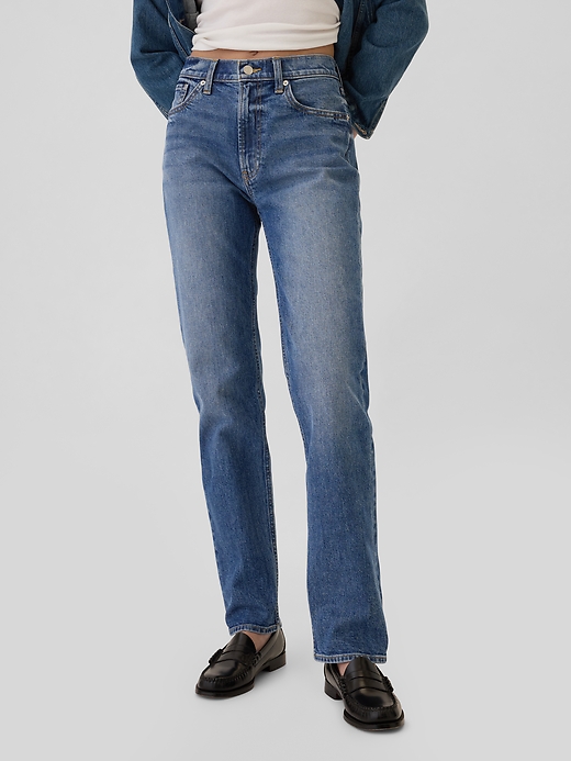 Image number 2 showing, High Rise '90s Straight Jeans