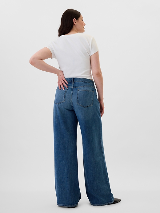 Image number 6 showing, High Rise Wide-Leg Jeans