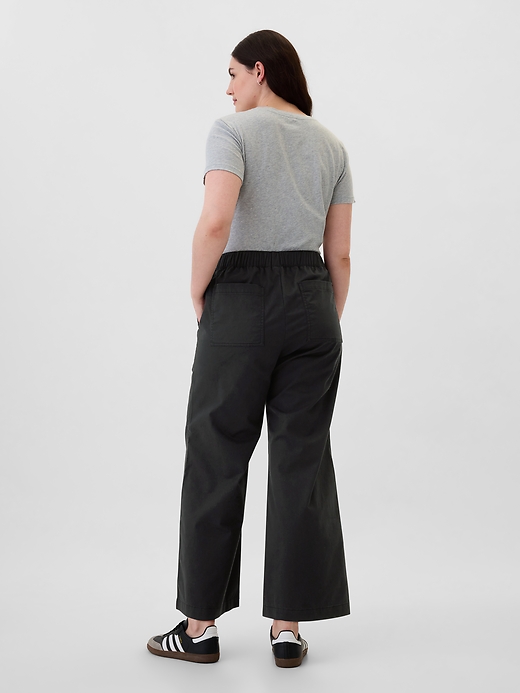 Image number 6 showing, High Rise Easy Wide-Leg Khakis