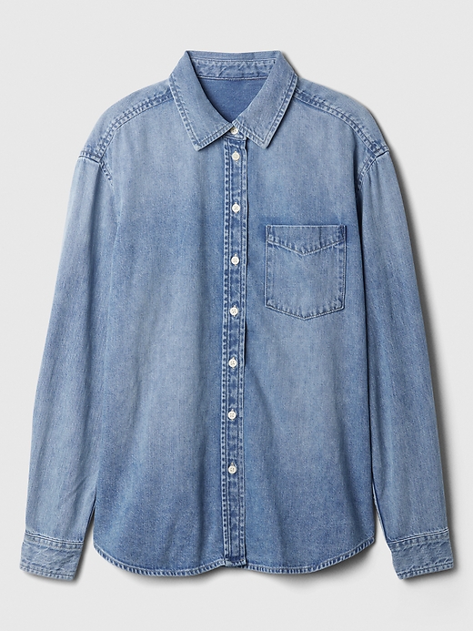 Image number 5 showing, Denim Big Shirt