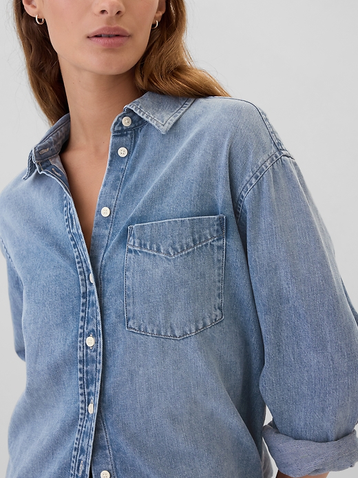 Image number 4 showing, Denim Big Shirt