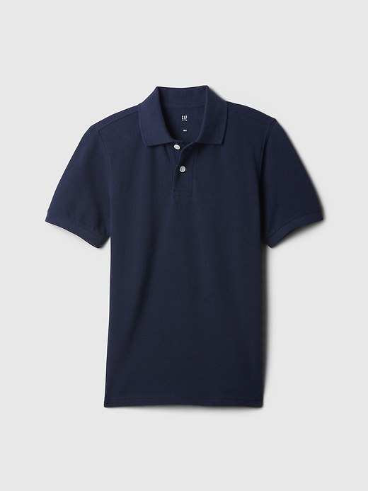 Image number 1 showing, Kids Uniform Pique Polo Shirt