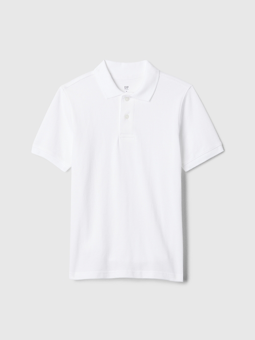 Image number 1 showing, Kids Uniform Pique Polo Shirt