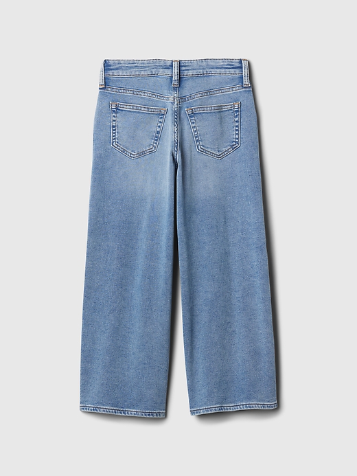Image number 2 showing, Kids High Rise Wide-Leg Ankle Sweatpant Jeans