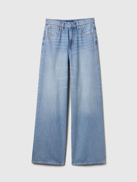 Image number 7 showing, High Rise SuperSoft Wide-Leg Jeans