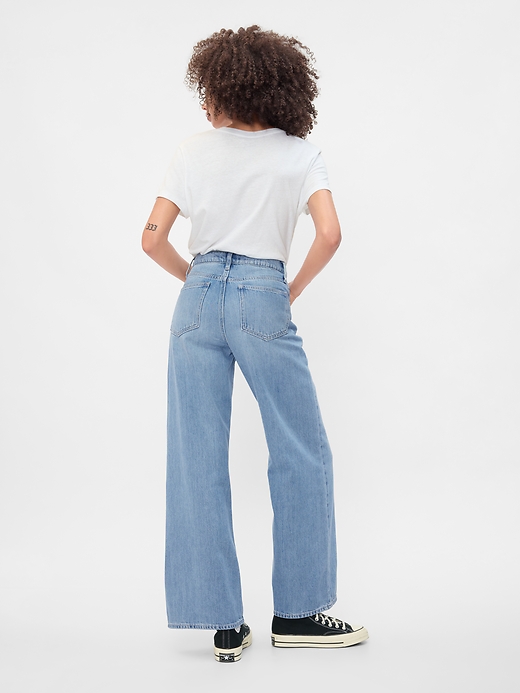 Image number 4 showing, High Rise SuperSoft Wide-Leg Jeans
