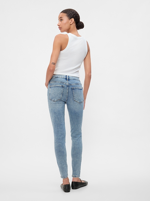 Image number 4 showing, Mid Rise Universal Skinny Jeans