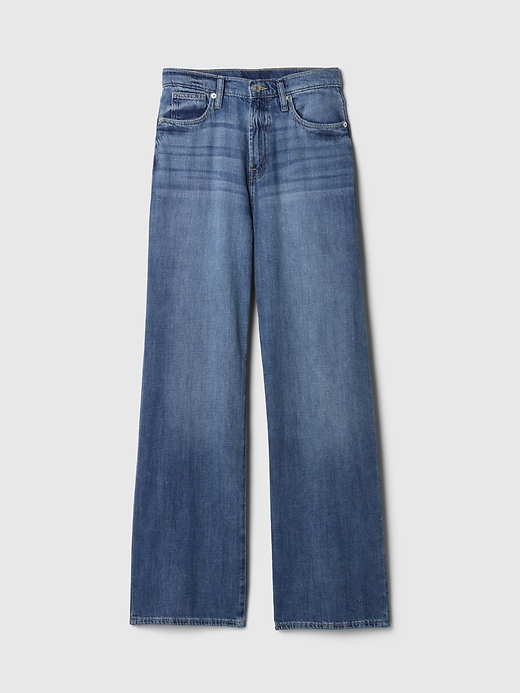 Image number 7 showing, High Rise Wide-Leg Jeans