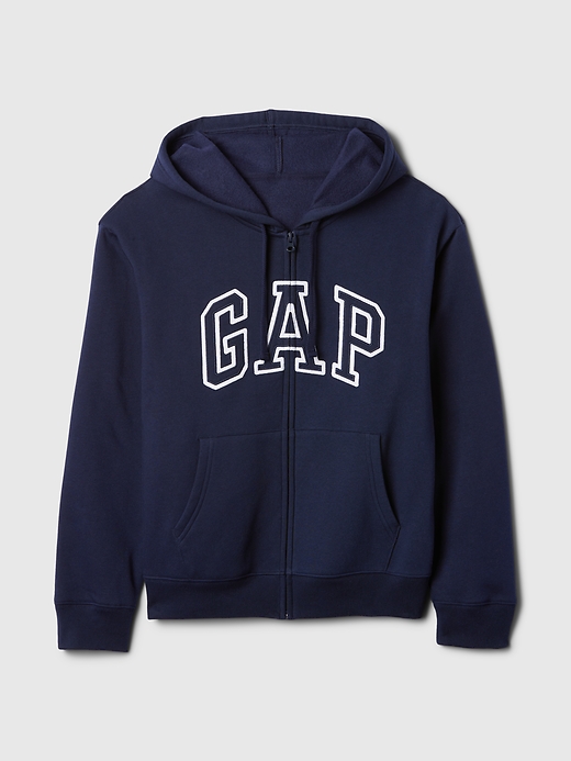 Relaxed Gap Logo Zip Hoodie | Gap Factory