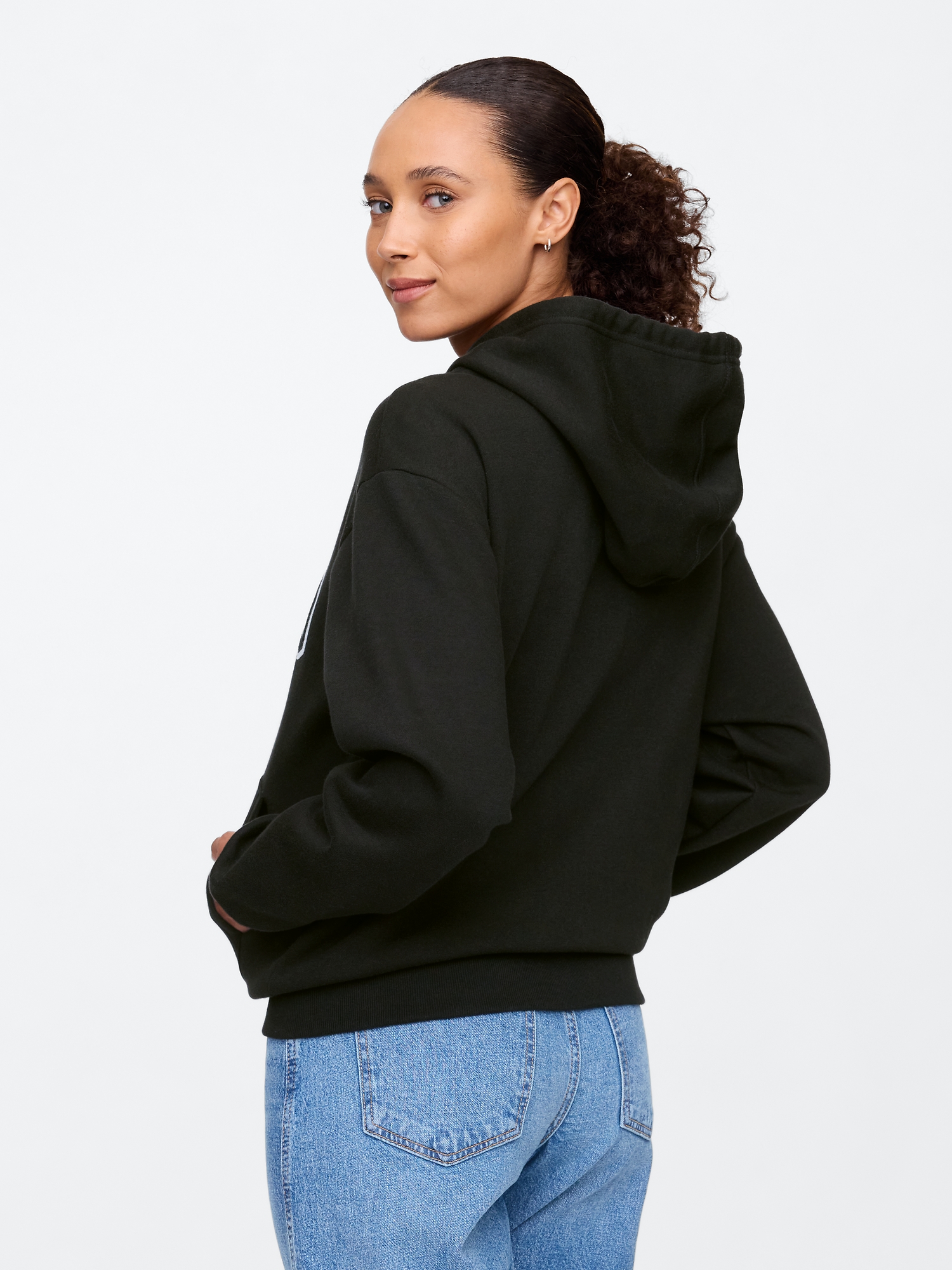 Relaxed Gap Logo Zip Hoodie | Gap Factory