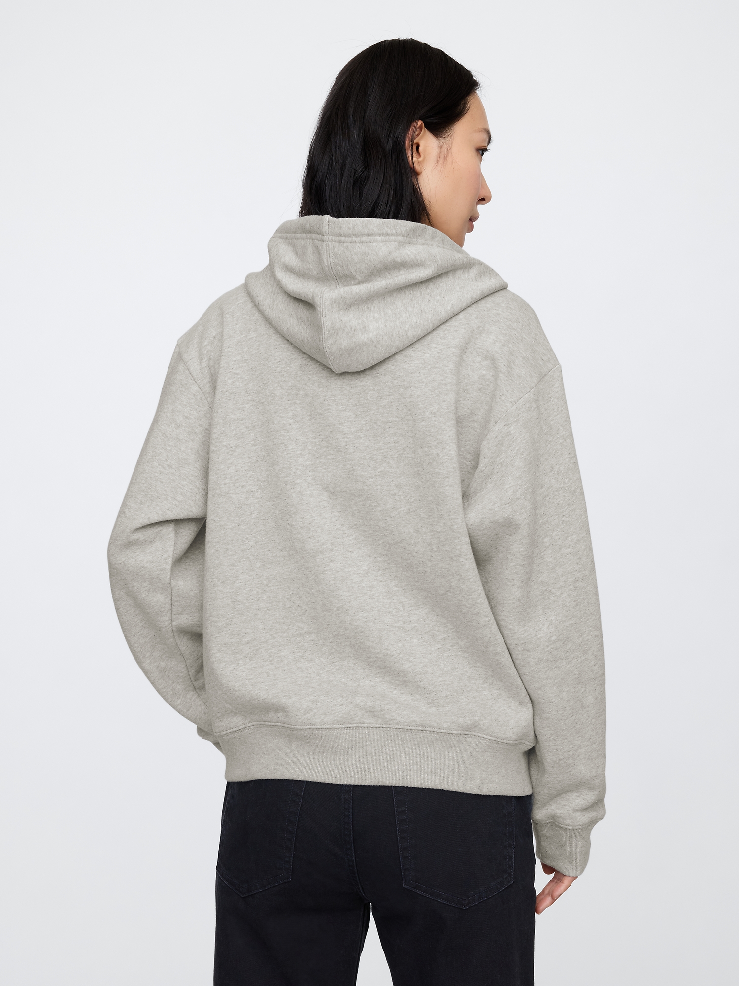 Relaxed Gap Logo Zip Hoodie | Gap Factory