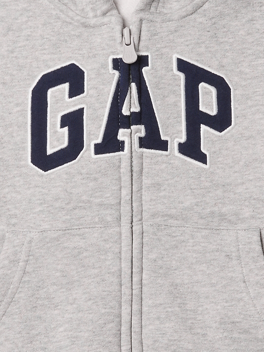 Image number 3 showing, babyGap Relaxed Logo Zip Hoodie