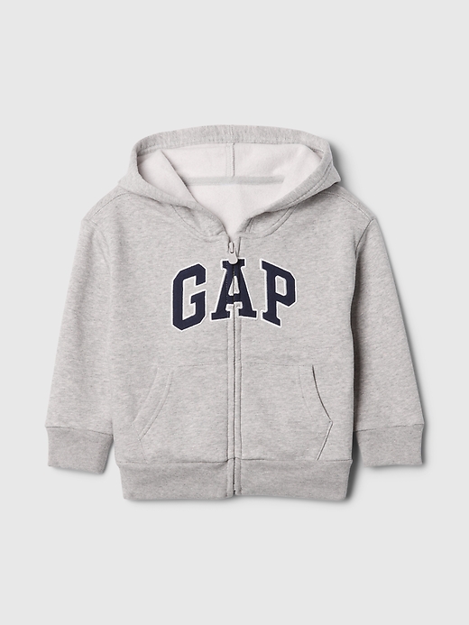 Image number 1 showing, babyGap Relaxed Logo Zip Hoodie
