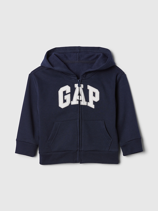Image number 1 showing, babyGap Relaxed Logo Zip Hoodie