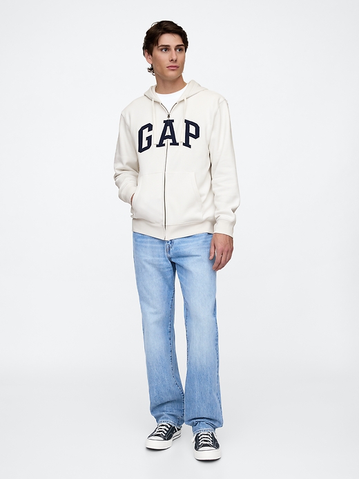 Image number 3 showing, Adult Relaxed Gap Logo Zip Hoodie