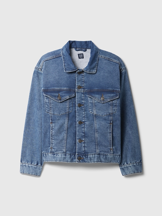 Image number 1 showing, Kids Relaxed Sweatshirt Icon Denim Jacket