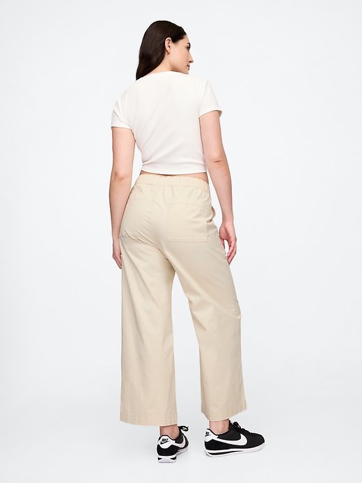 Image number 6 showing, High Rise Easy Wide-Leg Khakis