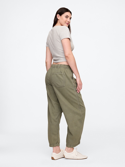 Image number 6 showing, Mid Rise Pull-On Soft Barrel Jeans
