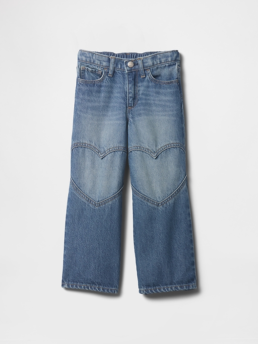 Image number 1 showing, babyGap Wide-Leg Heart Jeans