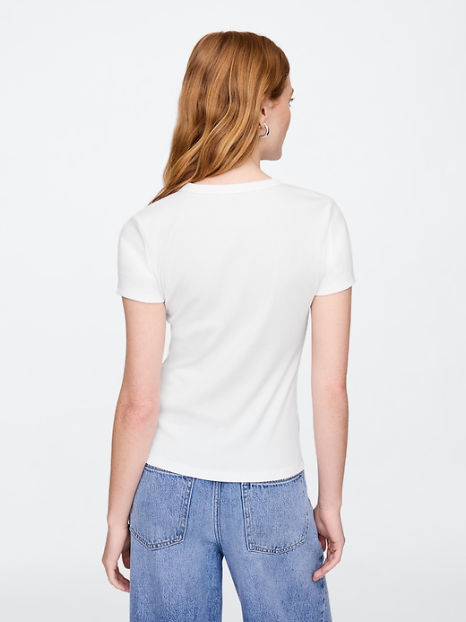 Image number 2 showing, Ribbed Crewneck T-Shirt