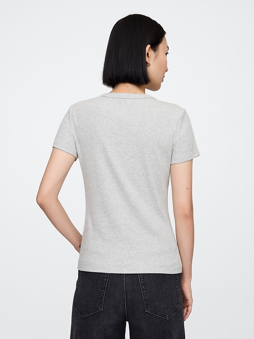 Image number 2 showing, Ribbed Crewneck T-Shirt