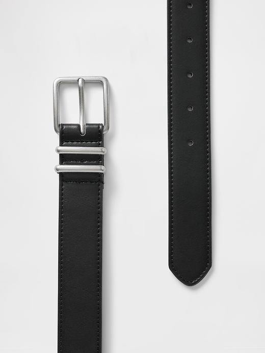 Image number 3 showing, Skinny Vegan-Leather Belt