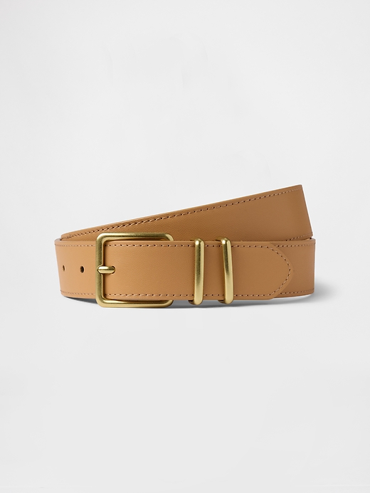 Image number 1 showing, Skinny Vegan-Leather Belt
