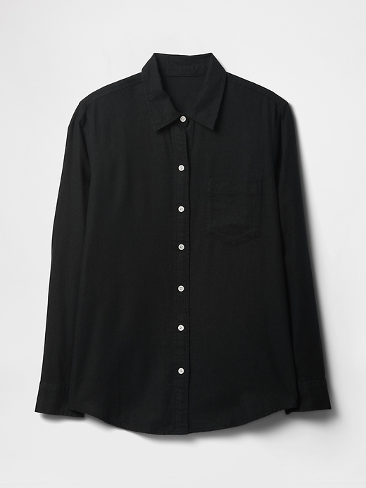 Image number 5 showing, Linen-Blend Easy Shirt