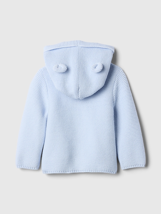 L'image numéro 3 présente Cardigan ours en point de mousse pour Bébé