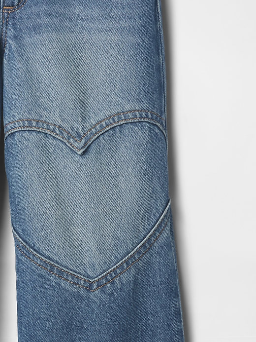 Image number 4 showing, babyGap Wide-Leg Heart Jeans