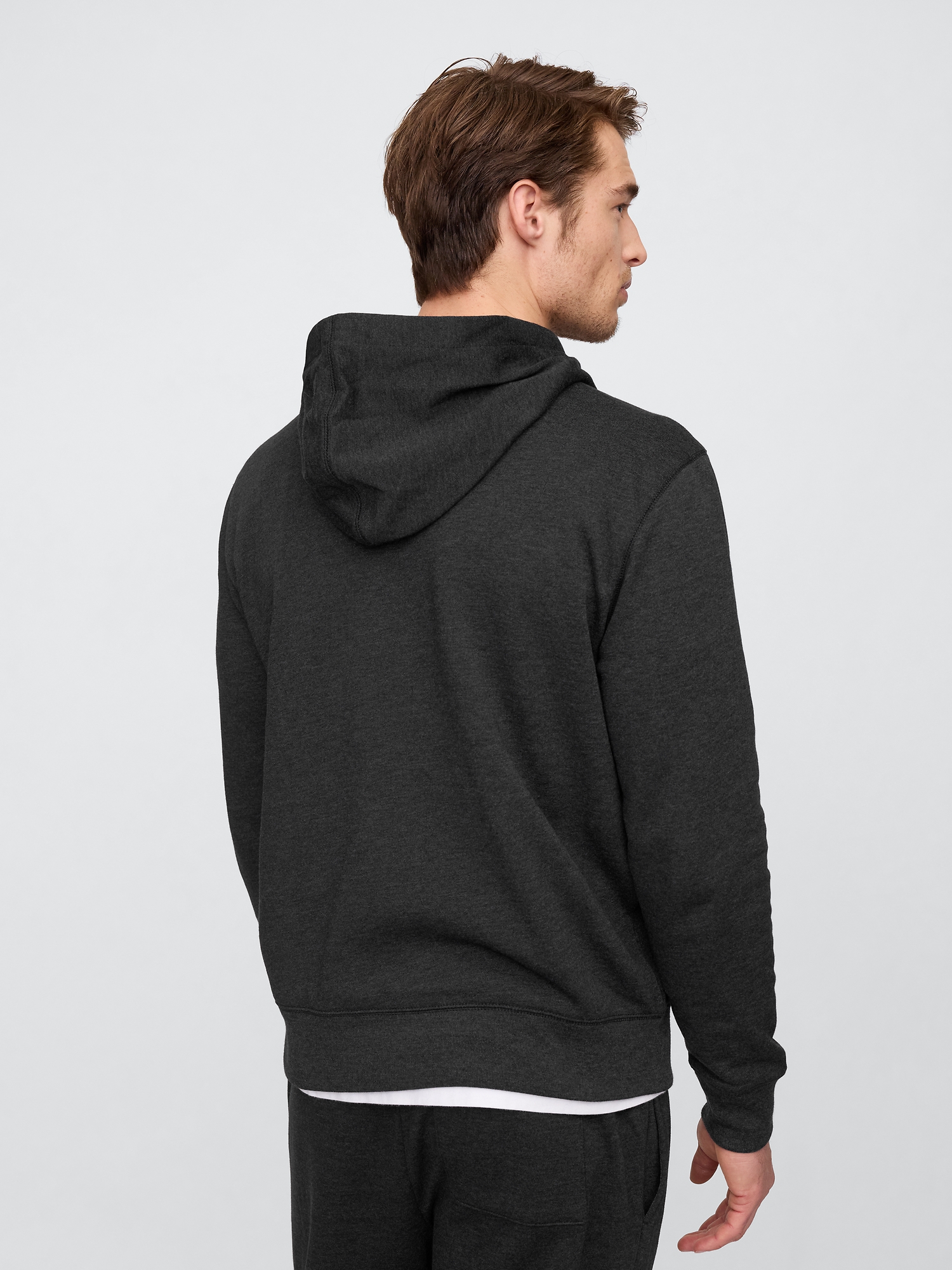 Relaxed Gap Logo Zip Hoodie | Gap Factory