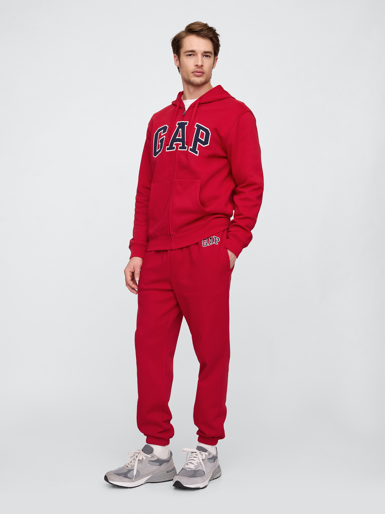 Relaxed Gap Logo Zip Hoodie | Gap Factory