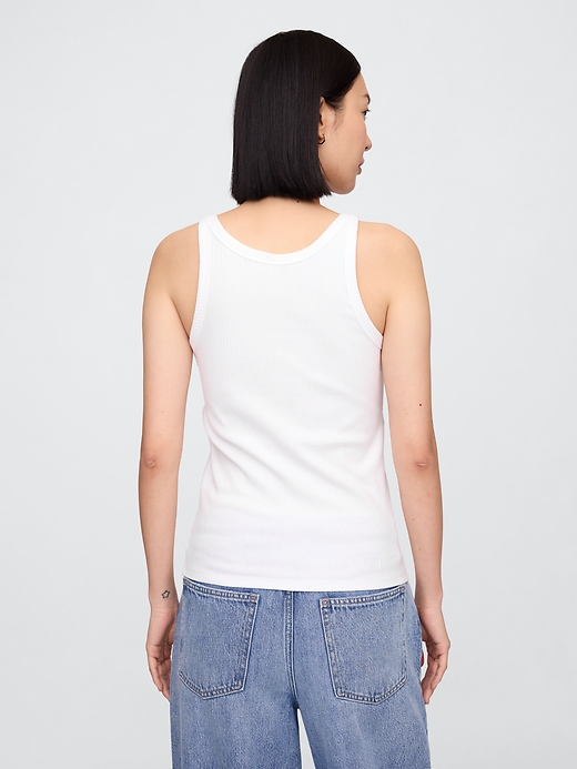 Image number 2 showing, Ribbed Scoopneck Tank Top