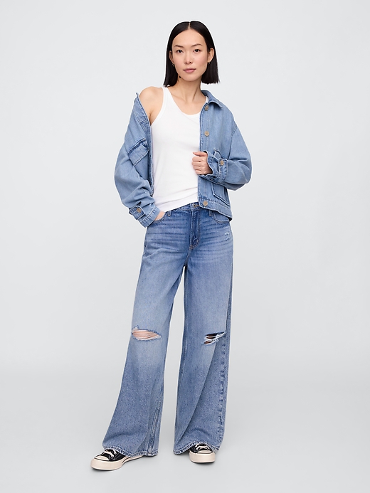 Image number 3 showing, Ribbed Scoopneck Tank Top