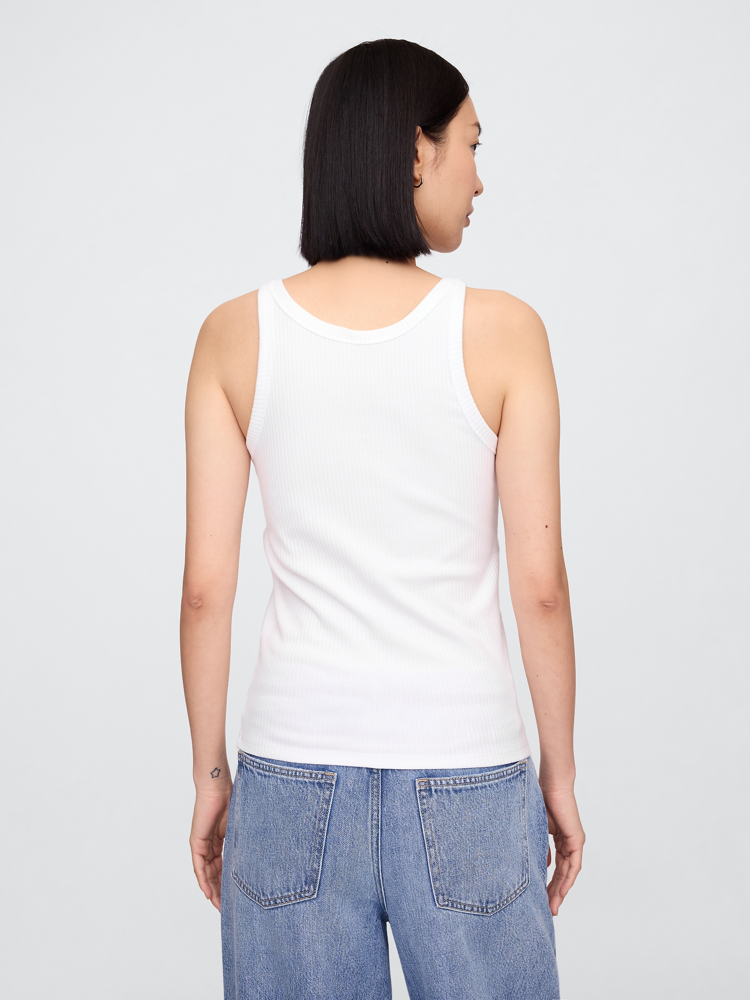 Ribbed Scoopneck Tank Top | Gap Factory