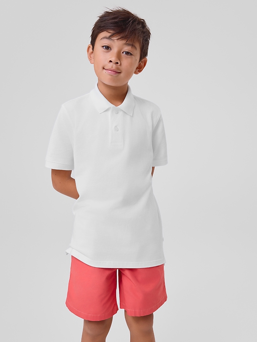 Image number 2 showing, Kids Uniform Pique Polo Shirt