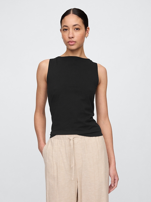 Image number 1 showing, Boatneck Tank Top