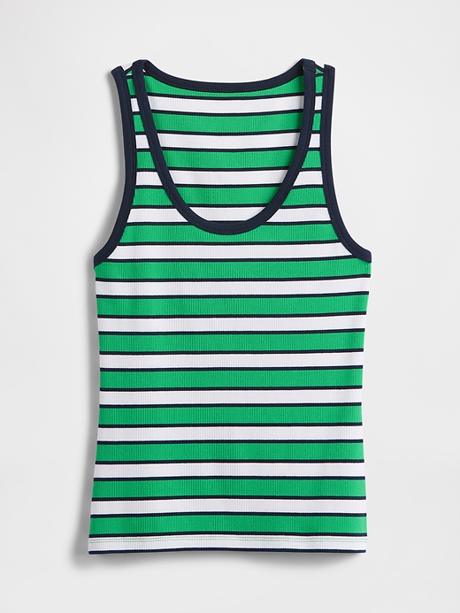 Image number 5 showing, Ribbed Stripe Scoopneck Tank Top