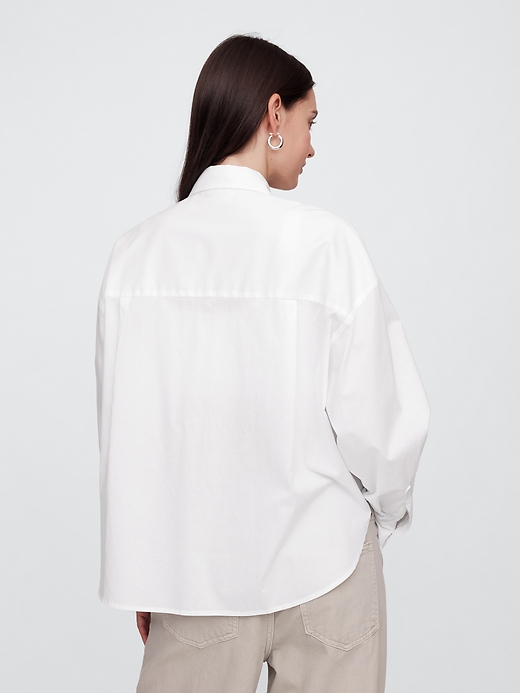Image number 2 showing, Oversized Shirt in Poplin