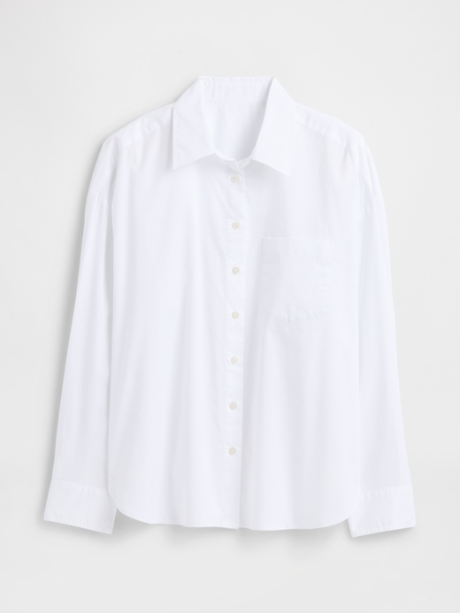 Image number 5 showing, Oversized Shirt in Poplin