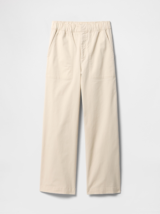 Image number 7 showing, High Rise Easy Wide-Leg Khakis