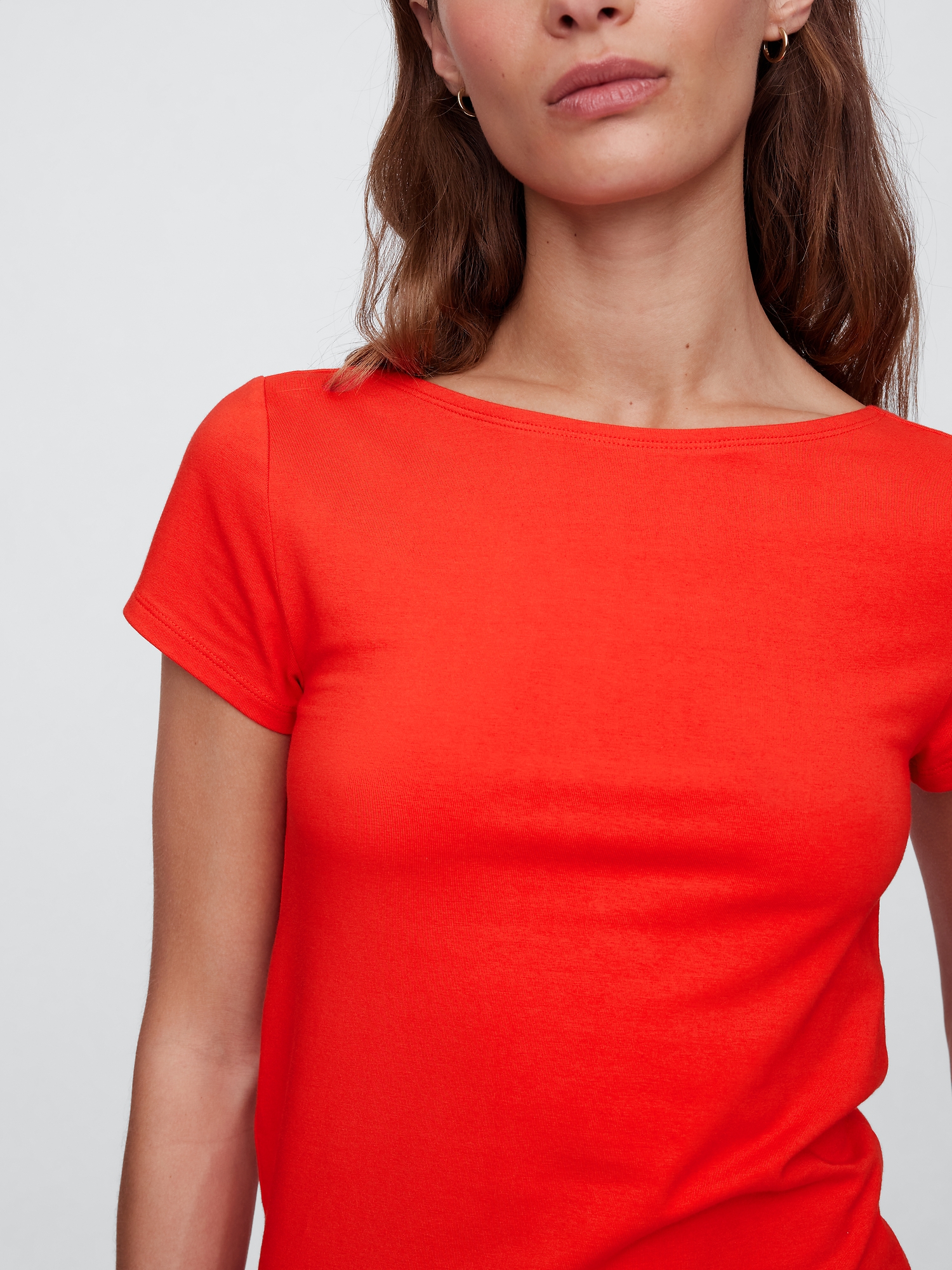 Boatneck Open-Back T-Shirt | Gap Factory