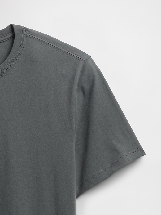 L'image numéro 4 présente T-shirt ras du cou doux de tous les jours