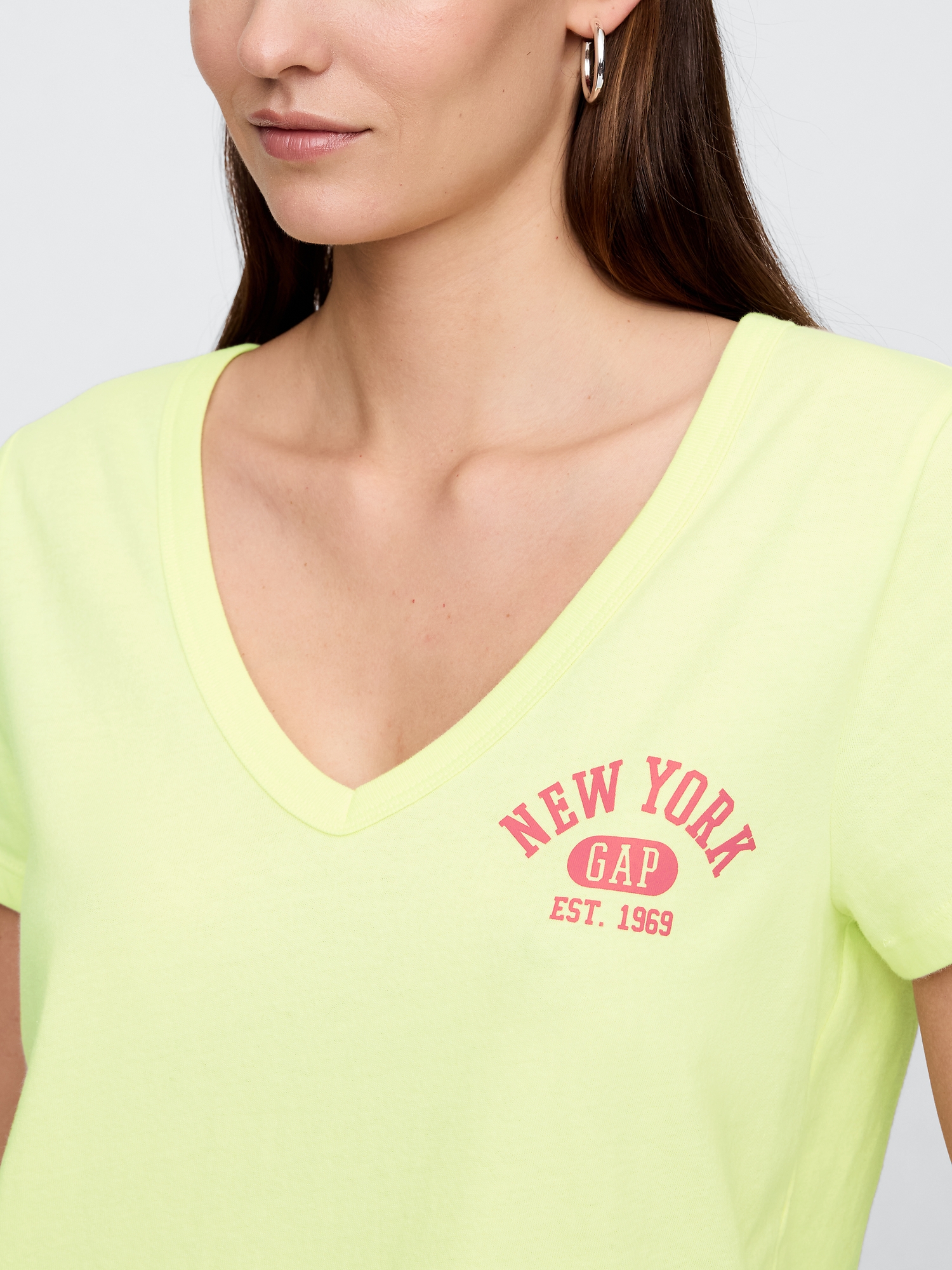 Favorite V-Neck Graphic T-Shirt | Gap Factory