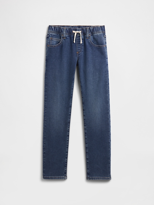 Image number 1 showing, Kids Pull-On Slim Sweatpant Jeans