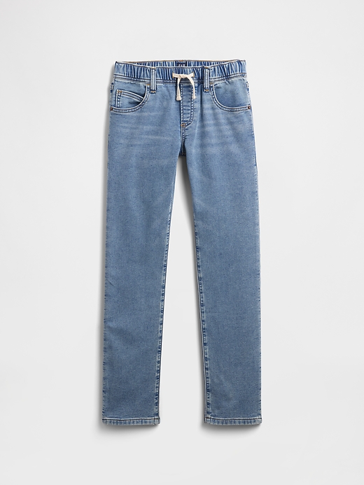Image number 1 showing, Kids Pull-On Slim Sweatpant Jeans