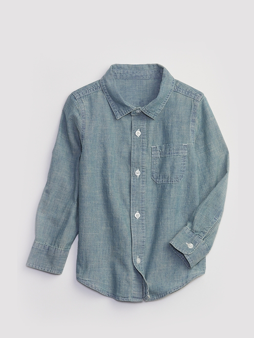 Image number 1 showing, Toddler Chambray Shirt